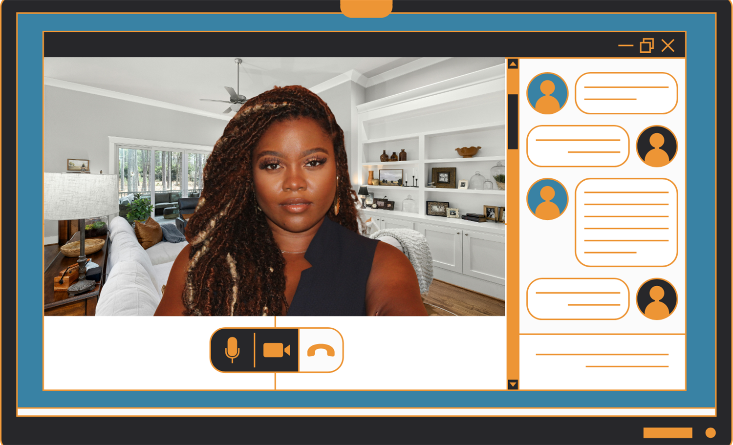 A meeting-UI framing example used in hotspot questions